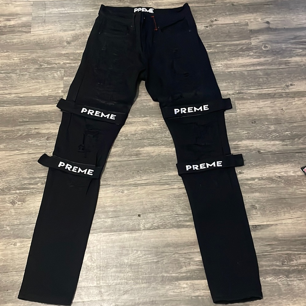 Black preme jeans